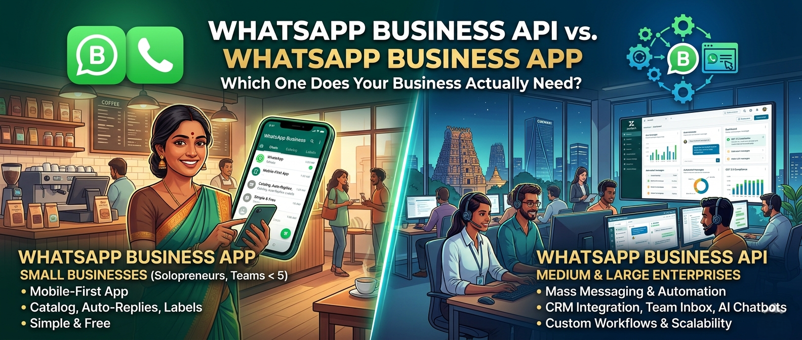WhatsApp Business API vs. WhatsApp Business App: Which One Does Your Business Actually Need?