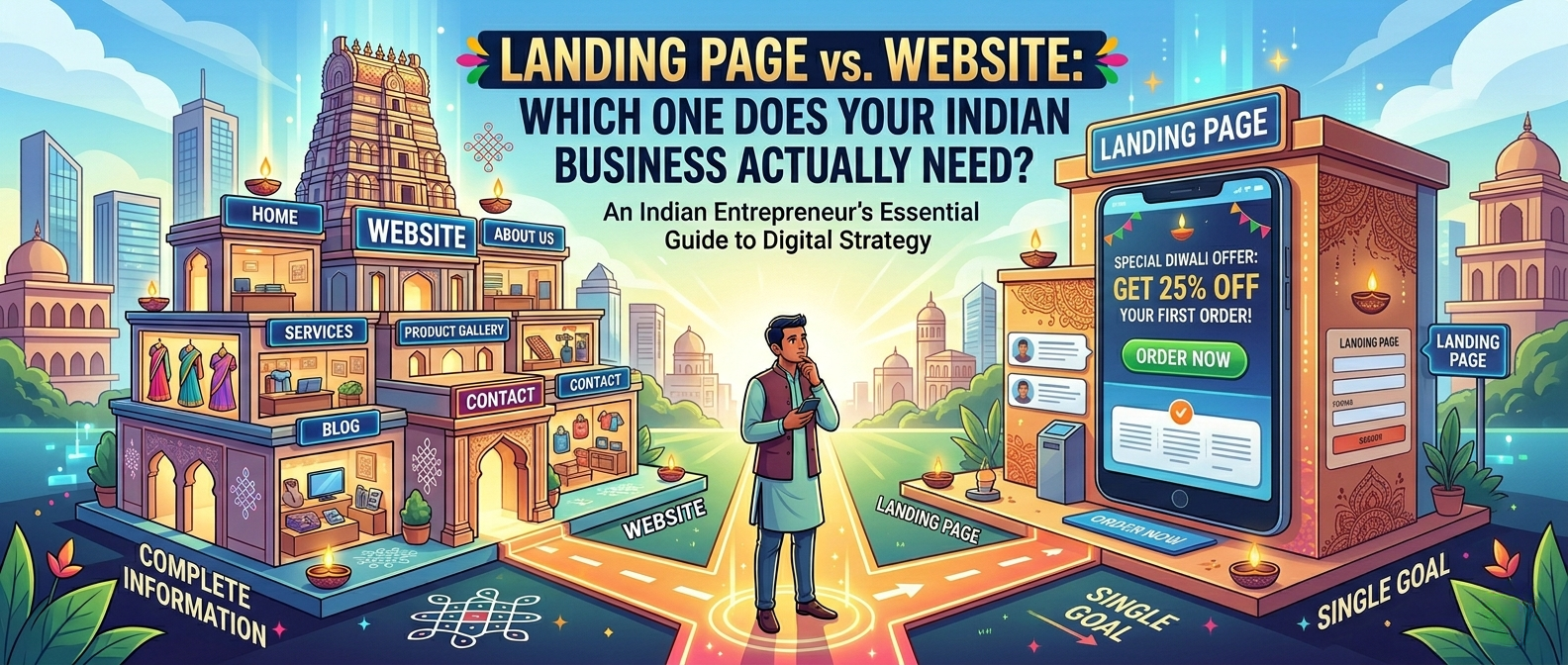 Landing Page vs. Website: Which One Does Your Indian Business Actually Need?