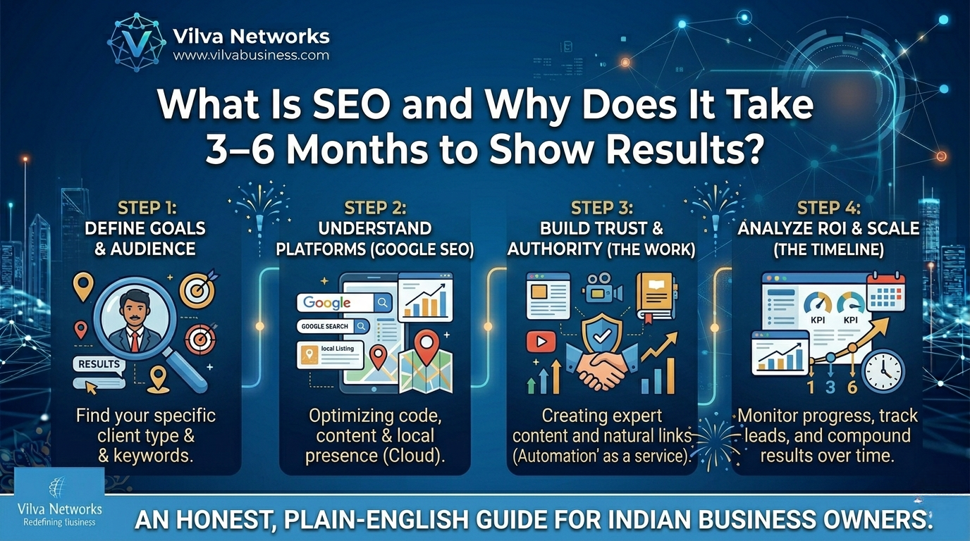 What Is SEO and Why Does It Take 3ā6 Months to Show Results? An Honest Guide for Indian Business Owners