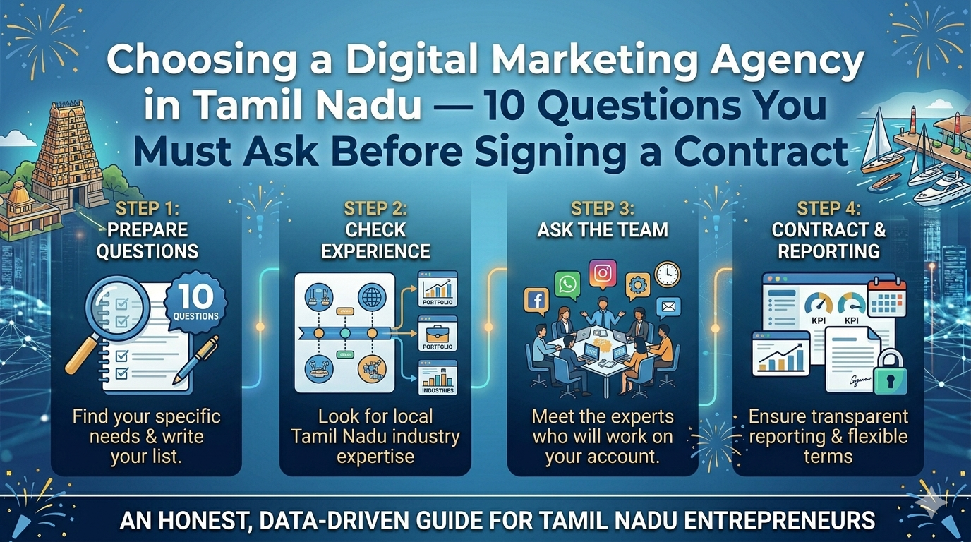 How to Choose a Digital Marketing Agency in Tamil Nadu ā 10 Questions You Must Ask Before Signing a Contract
