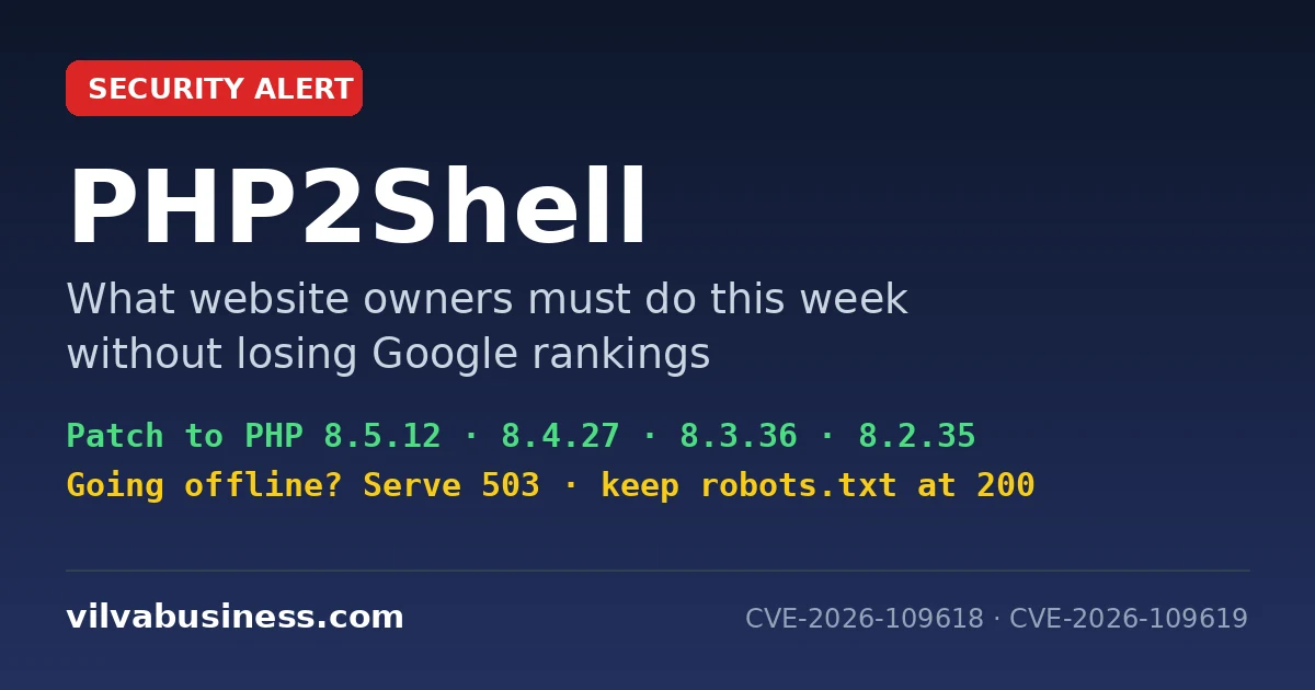 PHP2Shell: What Indian Website Owners Must Do This Week (Without Losing Google Rankings)