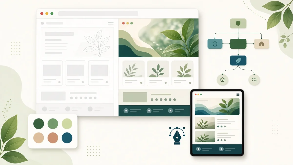 Clean and organic website design for Natril Naturals