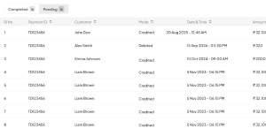 Fintech loan disbursal and collection dashboard on mobile